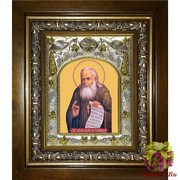 Икона освященная &quot;Алексий Бортсурманский, праведный (Алексей)&quot;, 14x18 см, в деревянном киоте 20x24 см, 20x24 см