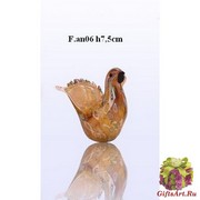 F.an06 Голубка (выс. 7,5см) муранское стекло