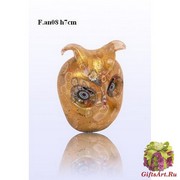 F.an08 Сова (выс. 7см) муранское стекло