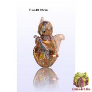 F.an10 Белка (выс. 9см) муранское стекло