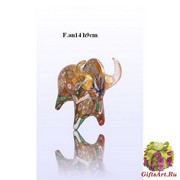 F.an14 Бык (дл. 9см) муранское стекло