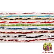 Ожерелье микробисер и стеклярус 9 рядов двухцветное 52см различные цвета