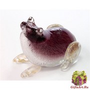 509/U Статуэтка Лягушка (дл. 17см) муранское стекло