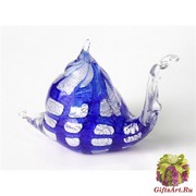 514/D Статуэтка Улитка (выс. 8см) муранское стекло