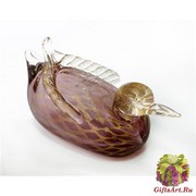 630/G Статуэтка Утка (длина 17,5см) муранское стекло