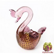 630/O Статуэтка Лебедь (высота 17см) муранское стекло