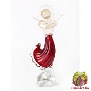 639/С Статуэтка Ангел на подставке (выс. 27см) муранское стекло