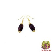 6215/maz Серьги муранское стекло