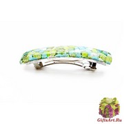 Заколка-автомат 6,5Х1,5см 8 цветов муранское стекло