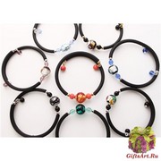 S601/maz Браслет на гибком каучуке 9 цветов муранское стекло