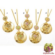 art.93(1) Колье Версаль муранское стекло и стразы