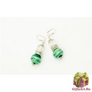 2012-33/maz Серьги с двумя бусинами муранское стекло