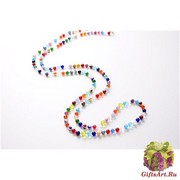 2012-21/maz Колье 150 см мультиколор муранское стекло