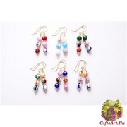 2012-21/maz Серьги мультиколор муранское стекло