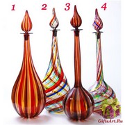 F50 Ваза Классическая венецианская филигрань h47см