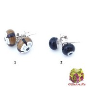 арт. TO-IV/1 Серьги из мурринок 10мм различные цвета