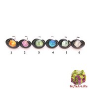RS25-A Кольцо Неоновые огни с дикроико 6 цветов муранское стекло