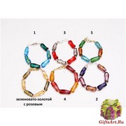 Co11-2/maz Браслет 6 цветов муранское стекло