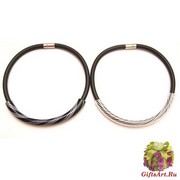 DM42 Колье на каучуке Филигрань муранское стекло