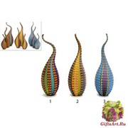 CAMP01 Ваза Гауди большая  h24 cm муранское стекло