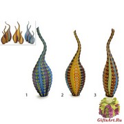 CAMP02 Ваза Гауди средняя  h19 cm муранское стекло