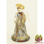 GRos01 Ангел маленький 8 см с мурринами муранское стекло