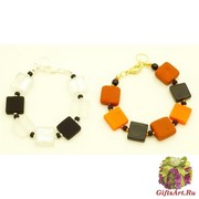 RMS12/maz Браслеты квадратные линии Сен Тропе 2 цвета муранское стекло