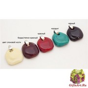 RD11 Подвеска Матовый шик 3,5x4см 5цветов муранское стекло