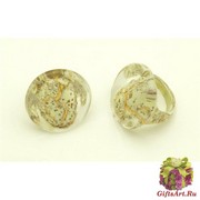 NV03Кольцо модель Venice цвет золото-слоновая кость