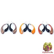 DM16 Серьги Велюр с авентурином 3 цвета муранское стекло