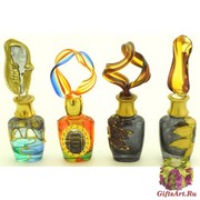 B01 (3) Флакончик Венецианский карнавал  h8-14см серия Винтаж муранское стекло