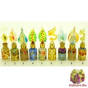 B01 (6) Флакончик Венецианский карнавал h8-14см серия Винтаж муранское стекло