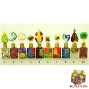 B01 (7) Флакончик Венецианский карнавал h8-14см серия Винтаж муранское стекло