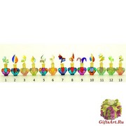 B01/M (5) Флакончик-миньон Аромат Востока  h6-8см серия Винтаж муранское стекло