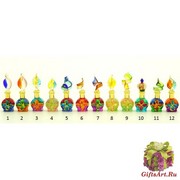 B01/M (6) Флакончик-миньон Аромат Востока  h6-8см серия Винтаж муранское стекло