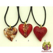 VB04 Подвеска Маленькая тайна 3х2,5 см. 3 цвета муранское стекло