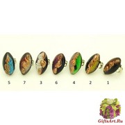 VB08 Кольцо 3,5х1,5см. 7 цветов муранское стекло