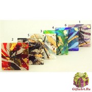 ISV21 Часы настольные 13х13см 6 цветов муранское стекло