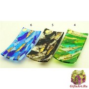 ISV25(2) Блюдце декоративное 20х10см 6 цветов муранское стекло