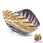 Yalos 9162 Блюдо большое Shell 30х15см муранское стекло