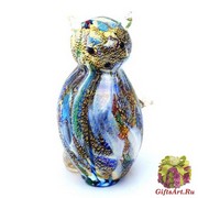 GRos Funny Zoo фигурка Кошка 9см муранское стекло