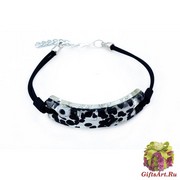 Арт. 44 Браслет на каучуке с центральным элементом 5,5см