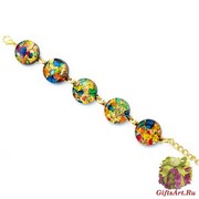 Арт. 38 Браслет с 5 круглыми элементами 1,8см