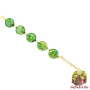 Арт. 31N Браслет с 5 круглыми элементами 1,8см