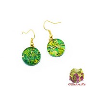 Арт. 31N Серьги круглые 1,5см на швензе/дужке