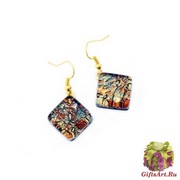 Арт. 159N Серьги 1,5x1,5 на швензе/дужке