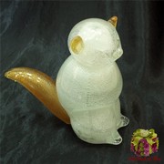 470/B Статуэтка Лиса (выс. 19см) муранское стекло