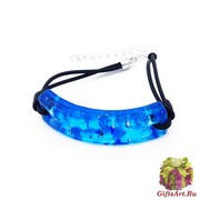 Арт. 33 Браслет на каучуке с центральным элементом 5,5см