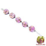 Арт. 86 браслет с 5 круглыми элементами 1,8cm