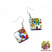 Арт. 160 серьги 1,5x1,5 на швензе